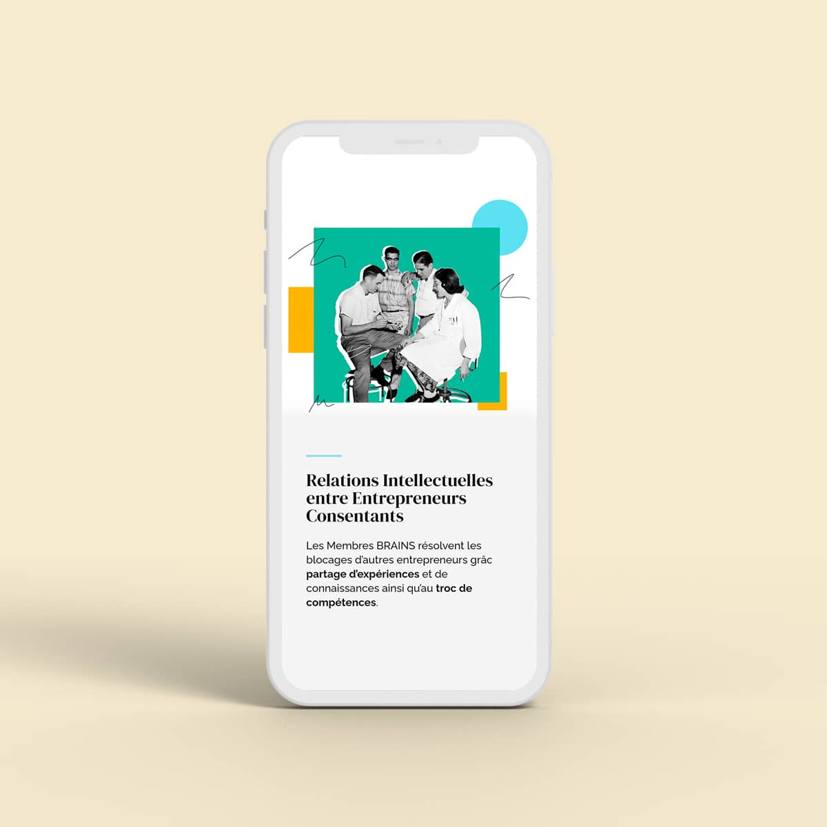 mockup-site-bwb-mobile Mockup du site web de Brains with Benefits, version mobile