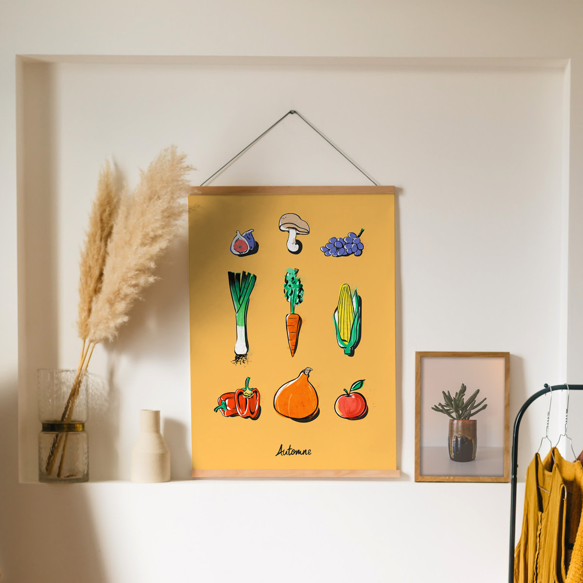 poster-automne-savons-de-saison Poster d'illustrations d'automne pour Savons de Saison